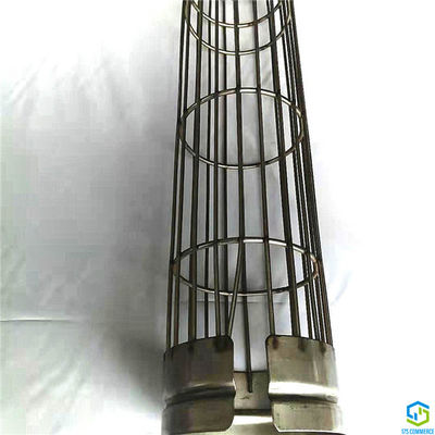 Crimped নীচের ক্যাপ 250mm স্টেইনলেস স্টীল ফিল্টার খাঁচা