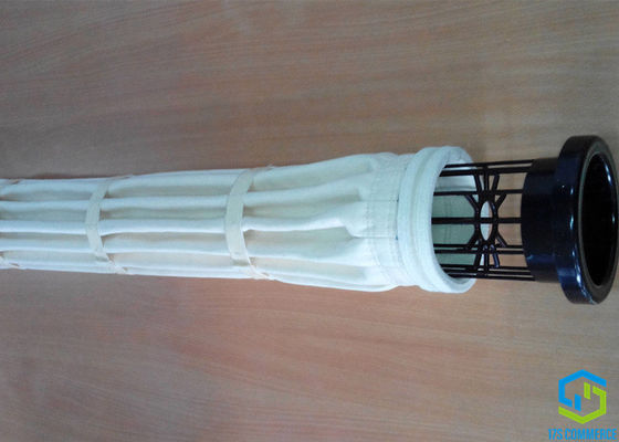 12 প্লেট ডাস্ট কালেক্টর ব্যাগ 120mm 130mm Aramid ফিল্টার ব্যাগ