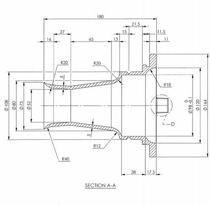 Mikropul অ্যালুমিনিয়াম Venturi 164x75x180mm