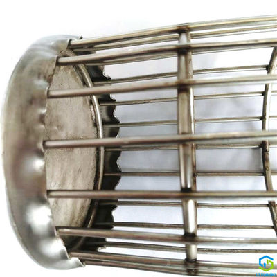 Crimped নীচের ক্যাপ 250mm স্টেইনলেস স্টীল ফিল্টার খাঁচা