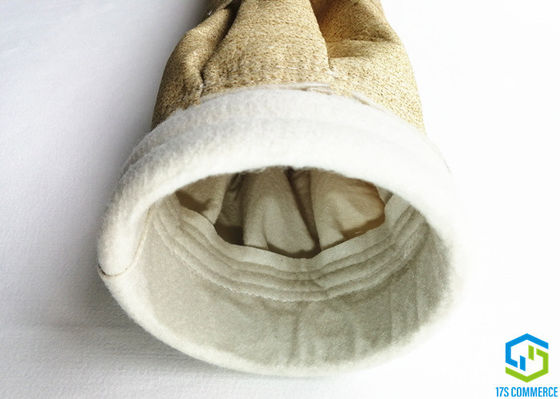 150mm Aramid ফিল্টার ব্যাগ Nomex ফিল্টার ব্যাগ ফিল্টার এলাকা প্রসারিত করুন
