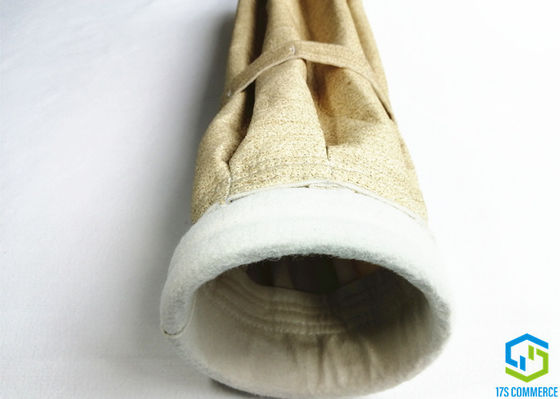 8 Pleats 160mm Aramid ফিল্টার ব্যাগ Nomex ফিল্টার ব্যাগ