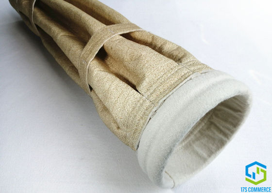 8 Pleats 160mm Aramid ফিল্টার ব্যাগ Nomex ফিল্টার ব্যাগ