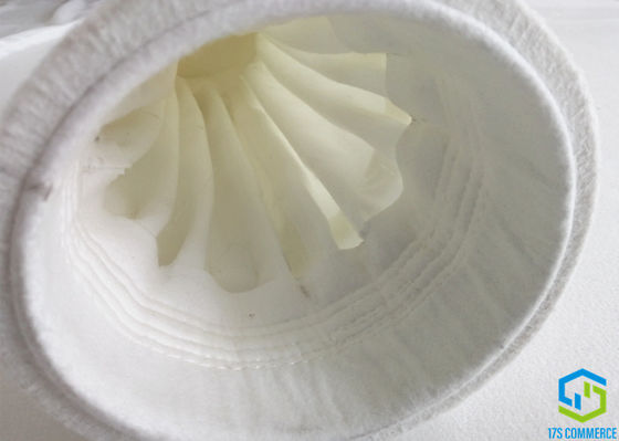 সীল কাফ 12 Pleats 130mm পলিয়েস্টার ফিল্টার ব্যাগ অনুভূত