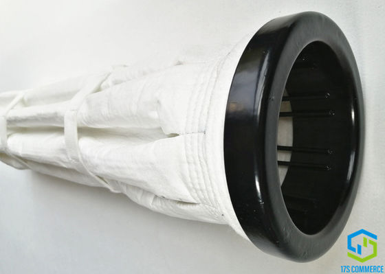 পলিয়েস্টার 120mm ইন্ডাস্ট্রিয়াল ফিল্টার ব্যাগ 110mm স্টার কেজ