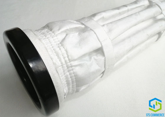 8 Pleat PTFE ফিল্টার ব্যাগ 130mm ধুলো সংগ্রাহক ফিল্টার ব্যাগ