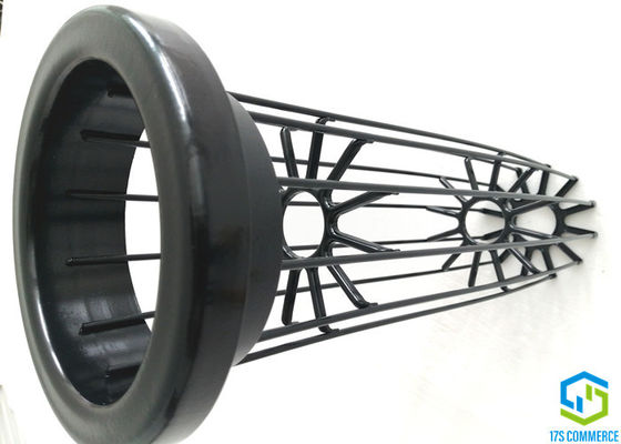 12 Pleat Q235 হালকা ইস্পাত বাগহাউস ফিল্টার খাঁচা PTFE স্টার ব্যাগ খাঁচা